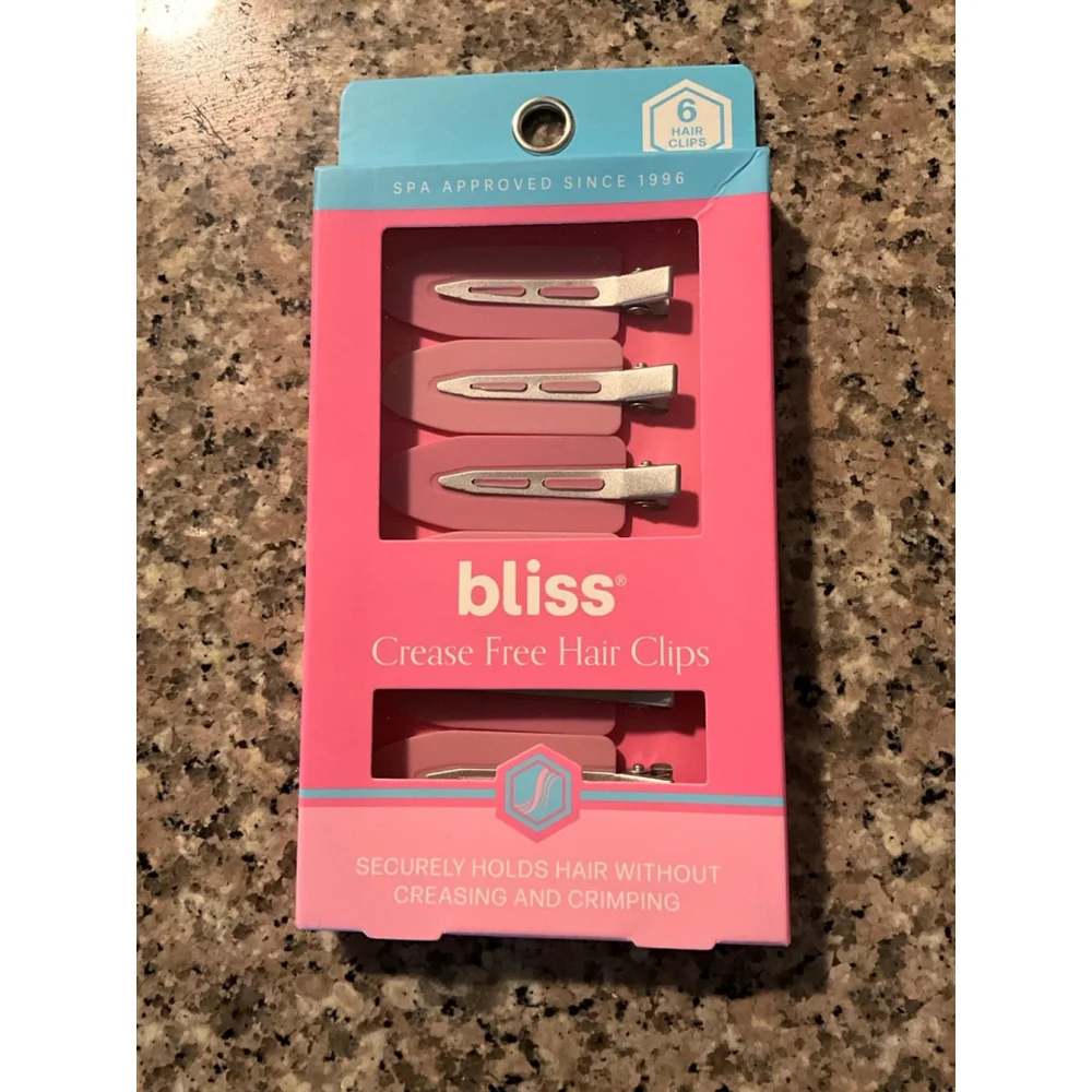 6-pack of Bliss Crease Free Hair Clips
